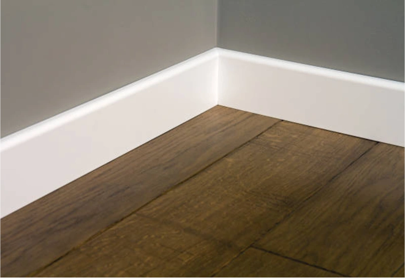 Wooden custom skirting installation Dubai